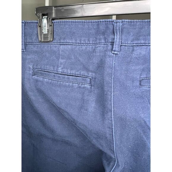Tommy Hilfiger Pants Womens 8 Blue Straight Leg Button Fly Stretch Flat Front - Picture 4 of 10